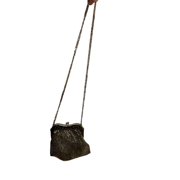 whiting & Davis antique original silver mesh cross body mini bag HOLIDAY - Picture 1 of 10